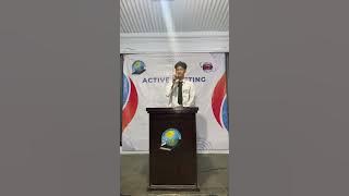 Speak about key to be healthy Muhammad Rafly Khairan brave class