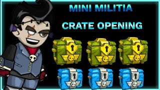 Mini militia crate opening #1 || standard and special crate opening || by gamer god