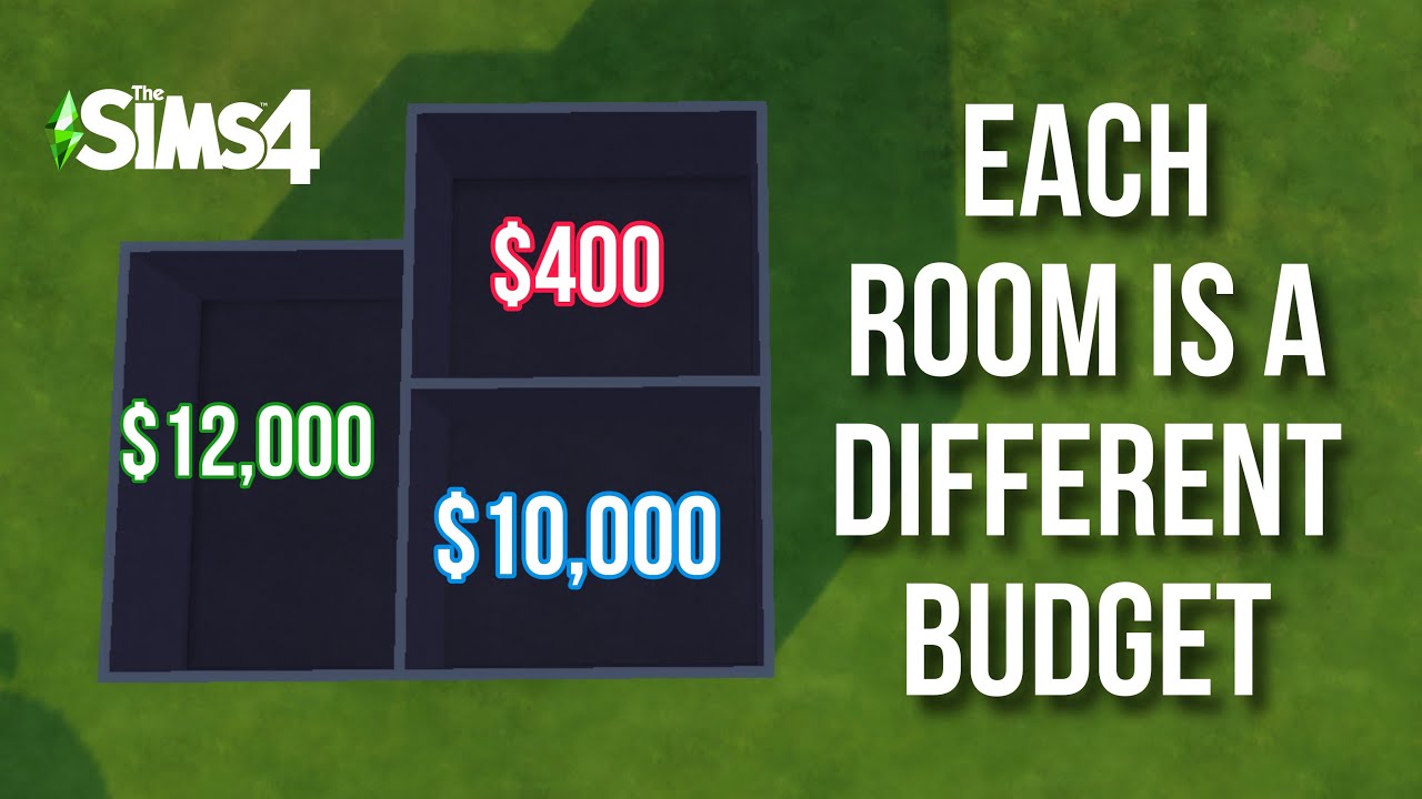 building a house in the sims but each room is a different budget - YouTube