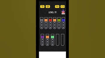 Water Sort Puzzle Level 77 Walkthrough #shorts #watersortpuzzle