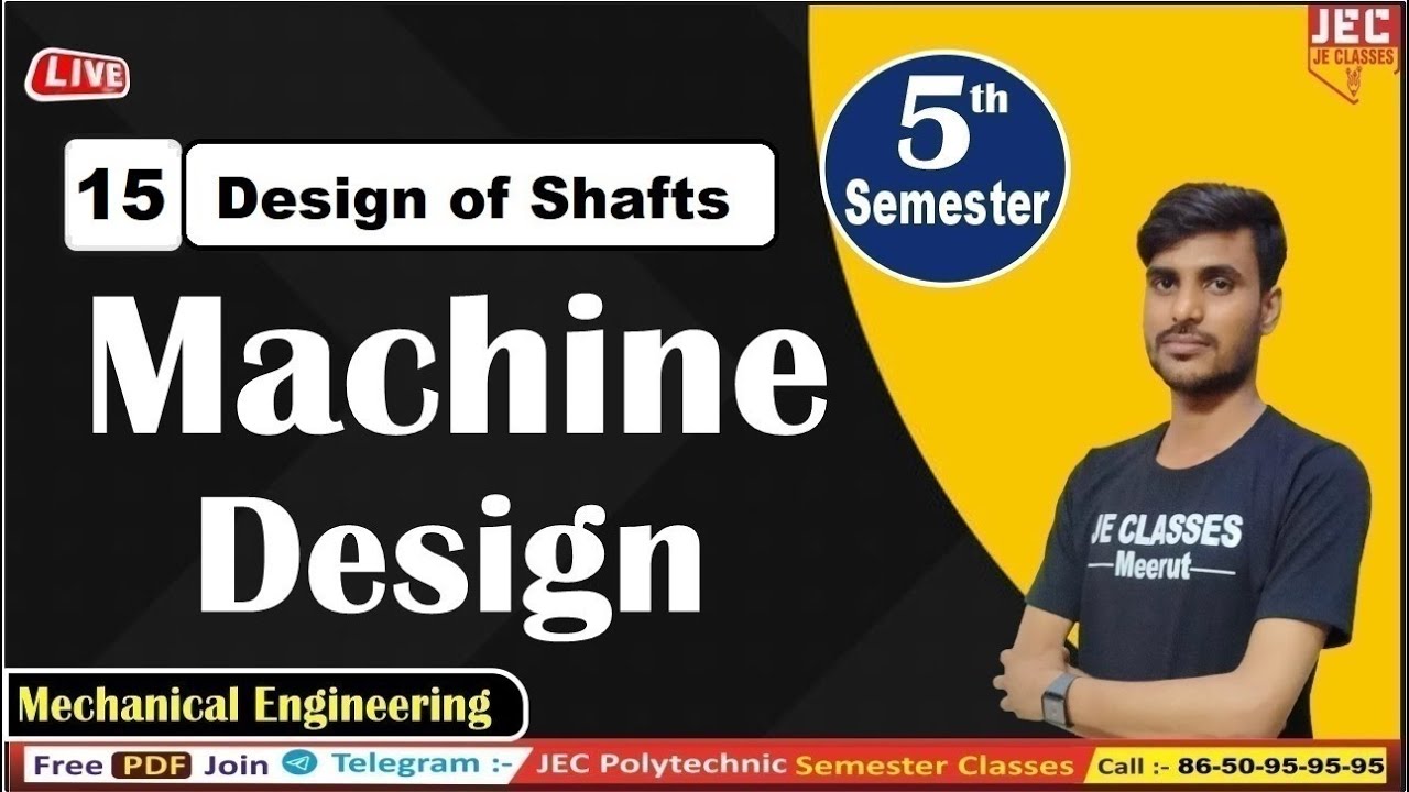 #15 UPBTE 5th Sem Mechanical Engineering Machine Design Ch-03 Design of ...