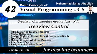42: TreeView Control | GUI-17 | Visual Programming