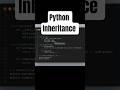 Python inheritance #programmingtutorial #coding #codeswiftz #python
