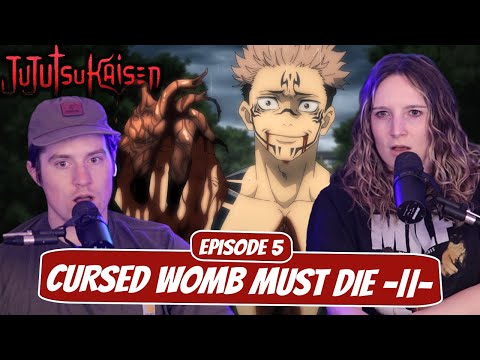 SUKUNA HOLDS YUJI HOSTAGE! | Jujutsu Kaisen Newlyweds Reaction | Ep 5, "Cursed Womb Must Die -||-"