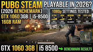 GTX 1060 3GB | PUBG 2026 - 1080p All settings