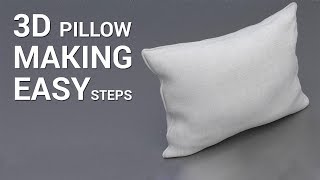 How to Model A 3D Pillow using nCloth in Autodesk Maya in 2 Minutes | Autodesk Maya 2019 Tutorials screenshot 5