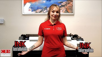Canon imagePROGRAF TM-305 Tutorial 3: Ink install & Info