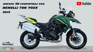 Adesivo Protettivo Paramani Moto Benelli TRK 702 X - Effetto 3D, Verde/giallo Fluo - Foto 10