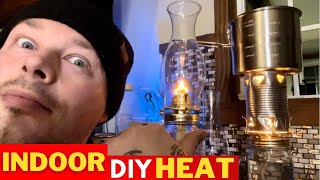 (DIY) INDOOR Emergency Heat and Light | Power Outage Heat | SHTF