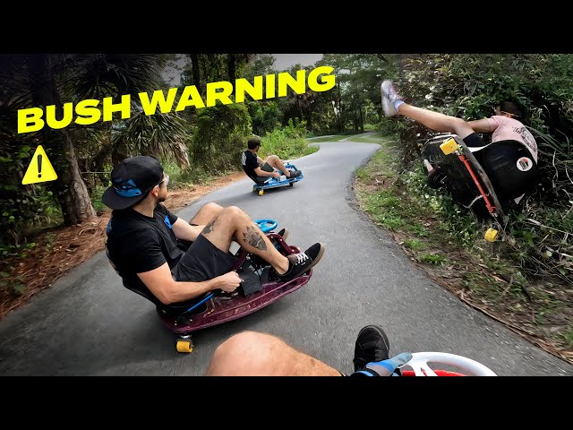 Crazy Cart Nature Trail Mayhem! // Tandems POV with our 900w 48v's class=