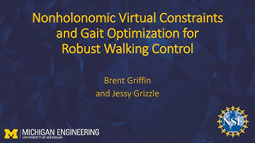 Nonholonomic Virtual Constraints and Gait Optimization for Robust Walking Control