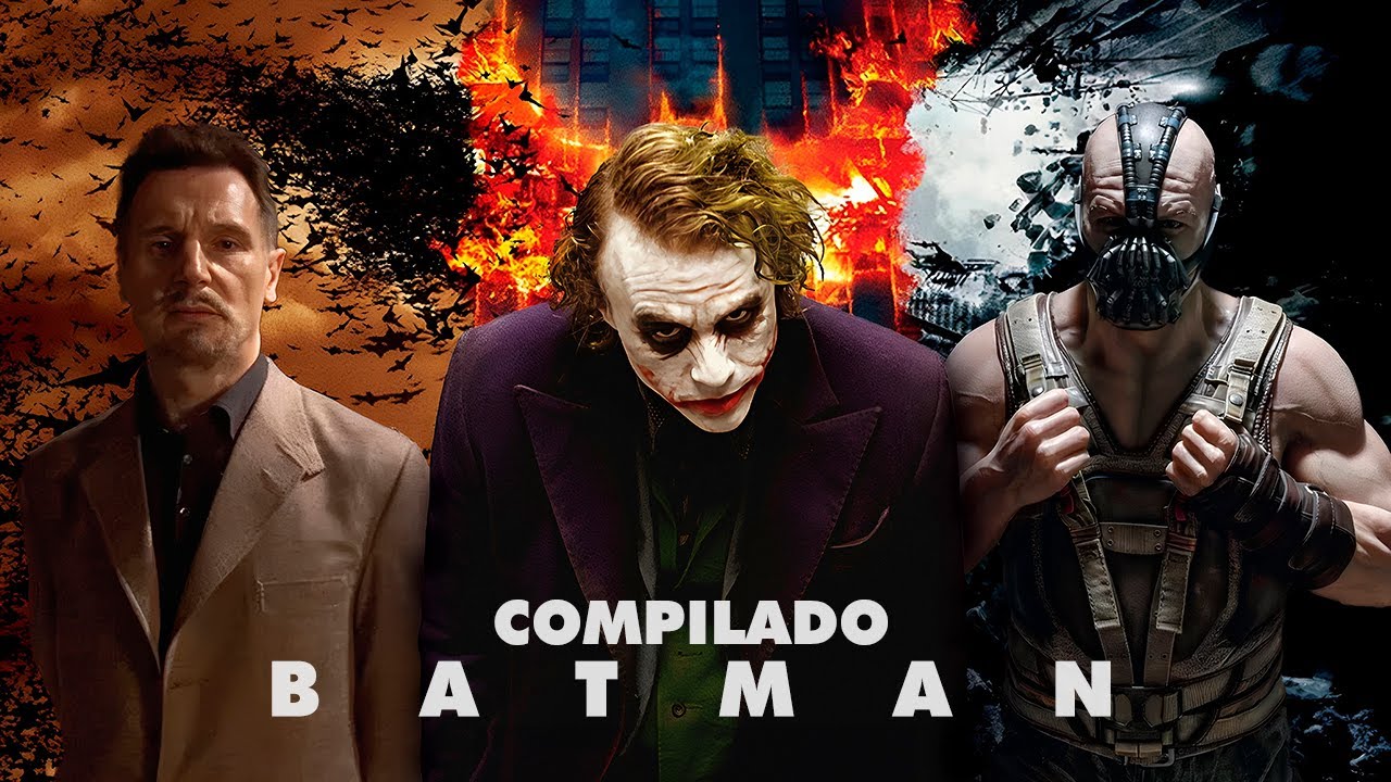 MARATONA BATMAN do CHRISTOPHER NOLAN | Melhores Momentos do Cavaleiro das Trevas do Christian Bale