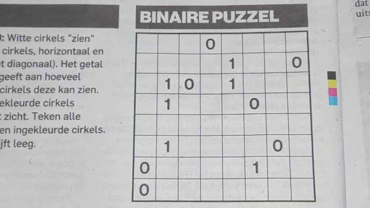 Tuesday Bonus Extra Edition 847 Binary Sudoku Puzzle 05 19 2020 