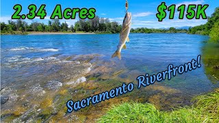 Land For Sale In California  Sacramento Riverfront Property, Fly Fishing  2+ Ac $115K