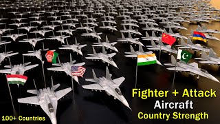 fighter Aircraft Strength by Country 2021 | Fighter/Interceptors/Attack/Strike Aircraft