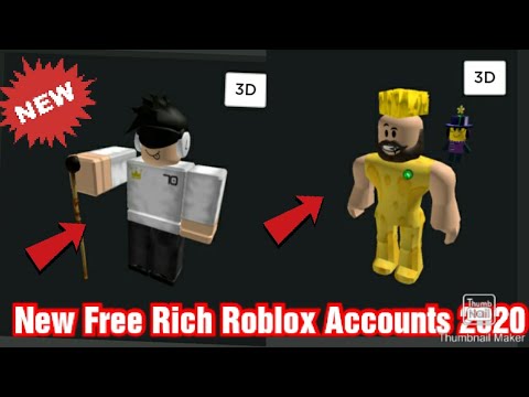 New Free Rich Roblox Accounts 2020 YouTube Hqdefault 