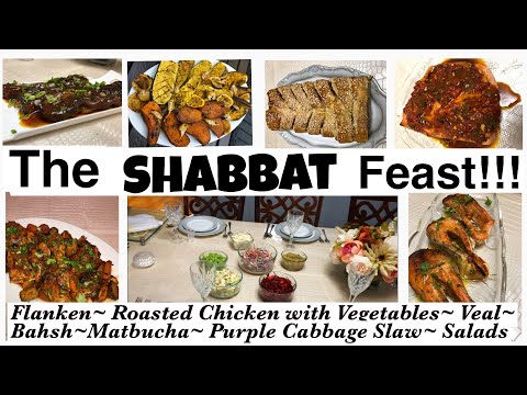 The Shabbat Feast!!! Flanken| Moroccan Salmon| Roasted Vegetables| Roasted Chicken| Salads