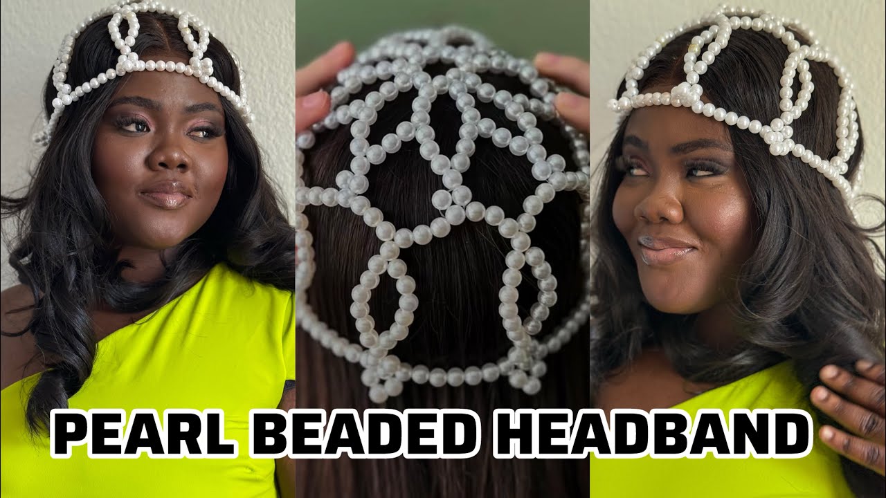 HOW TO MAKE PEARL BEADED HEADPIECE