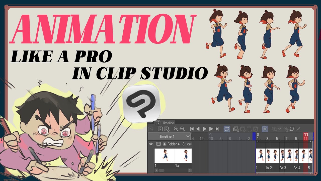 Animate like a pro in Clip Studio Paint | Full Animation Tutorial for ...
