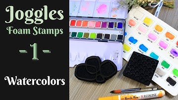 How to use foam stamps with watercolors  - episode 1