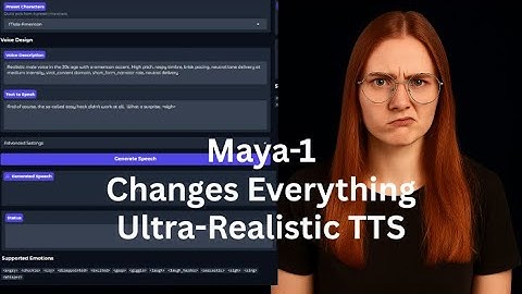 Maya-1 Demo: Levensechte, emotionele tekst-naar-spraak die u moet horen