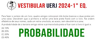 Vestibular Uerj 2024 Prova Resolvida Questão 34 Probabilidade