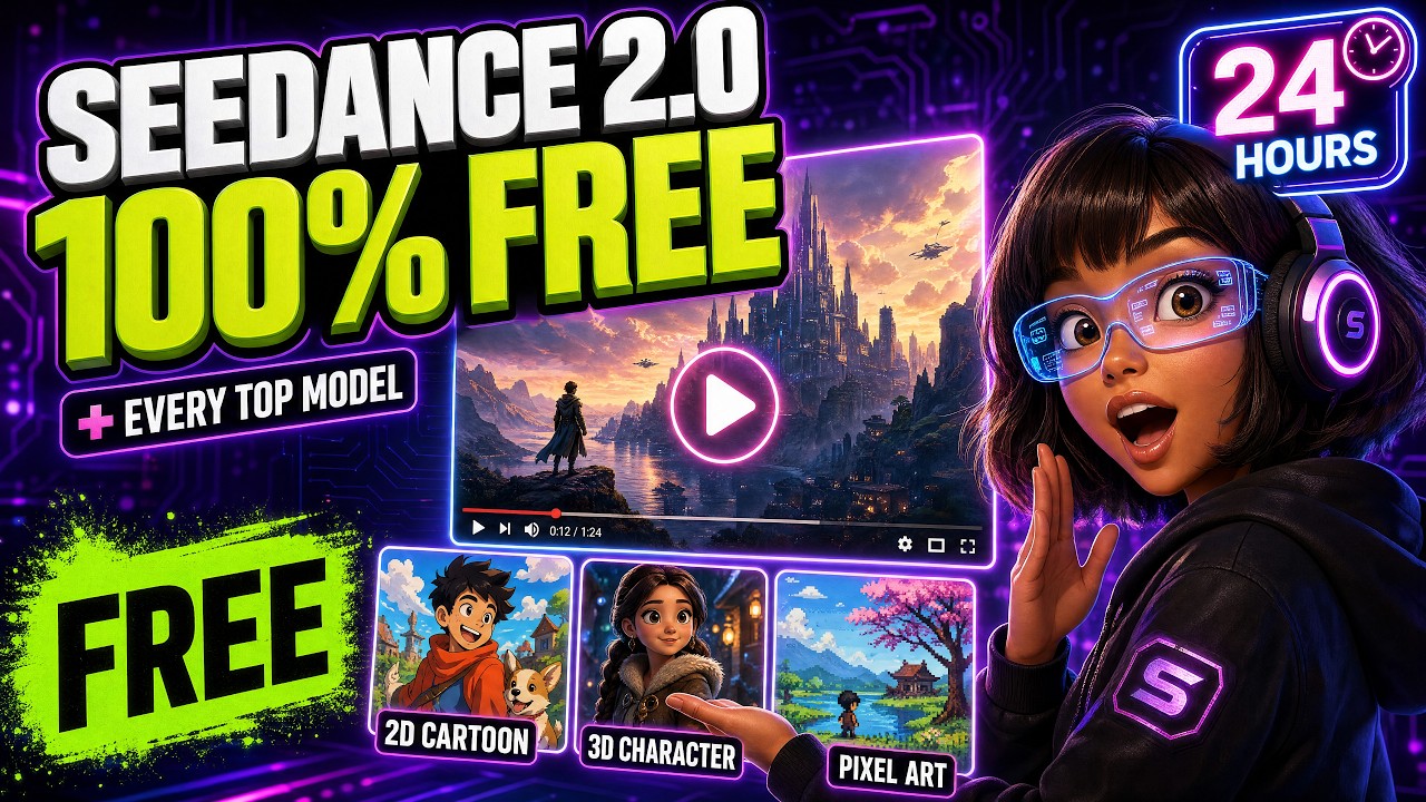 Free Unlimited AI Video & Image Generation — Seedance 2.0, Nano Banana Pro & More