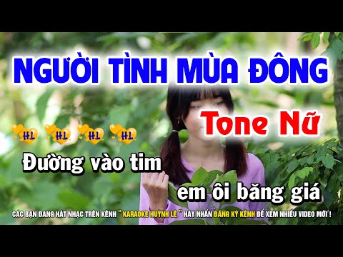 Karaoke Người Tình Mùa Đông Tông Nữ - Karaoke Người Tình Mùa Đông - Tone Nữ Cha Cha | Nhạc Sống Huỳnh Lê