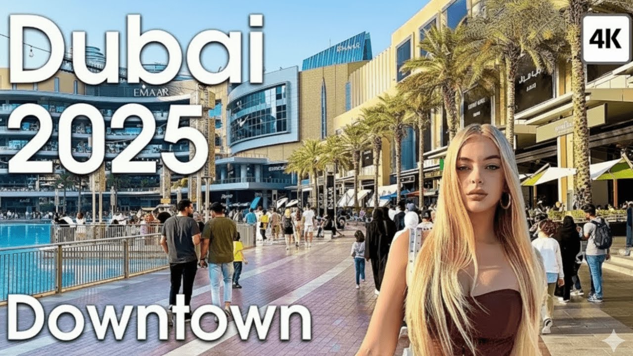 Dubai [4K] Downtown Dubai, City Center, Burj Khalifa Walking Tour 2025 🇦🇪
