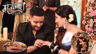 Mannat | Vikrant ने Manyata को पहनाई Ring, बना बेहद खास पल! | On Location  VIRAL TV