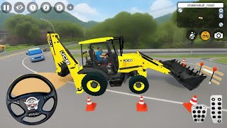 JCB Backhoe Loader Driving ( New Update ) - Bus Simulator Indonesia #11 - Android Gameplay screenshot 3