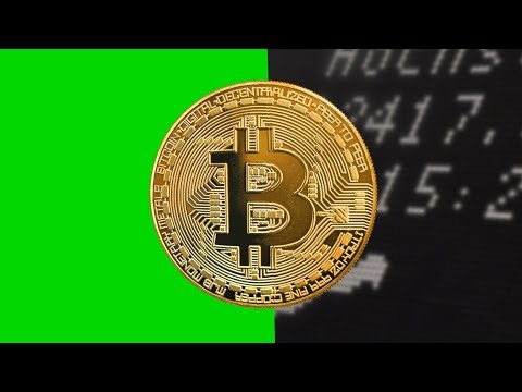 golden Bitcoin coin rotating on green screen - free use @bestgreenscreen
