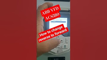 ABB VFD ACS580 How to change reverse to forward #abb #vfx #reverse #forward #eletrical #acs580
