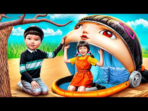 Squid Game Family build a Squid Game Boy Doll and Squid Game Girl Doll!