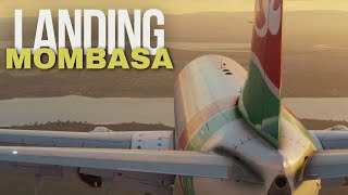 BOEING 737 LANDING Mombasa Airport RWY 21 | Cockpit View | Life Of An Airline Pilot | ATC