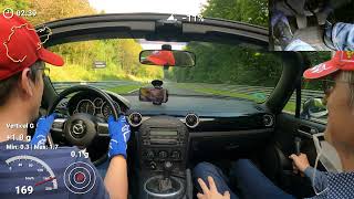 Touristenfahrten Nordschleife 05.09.2021 MX-5 NC mit Pedalview