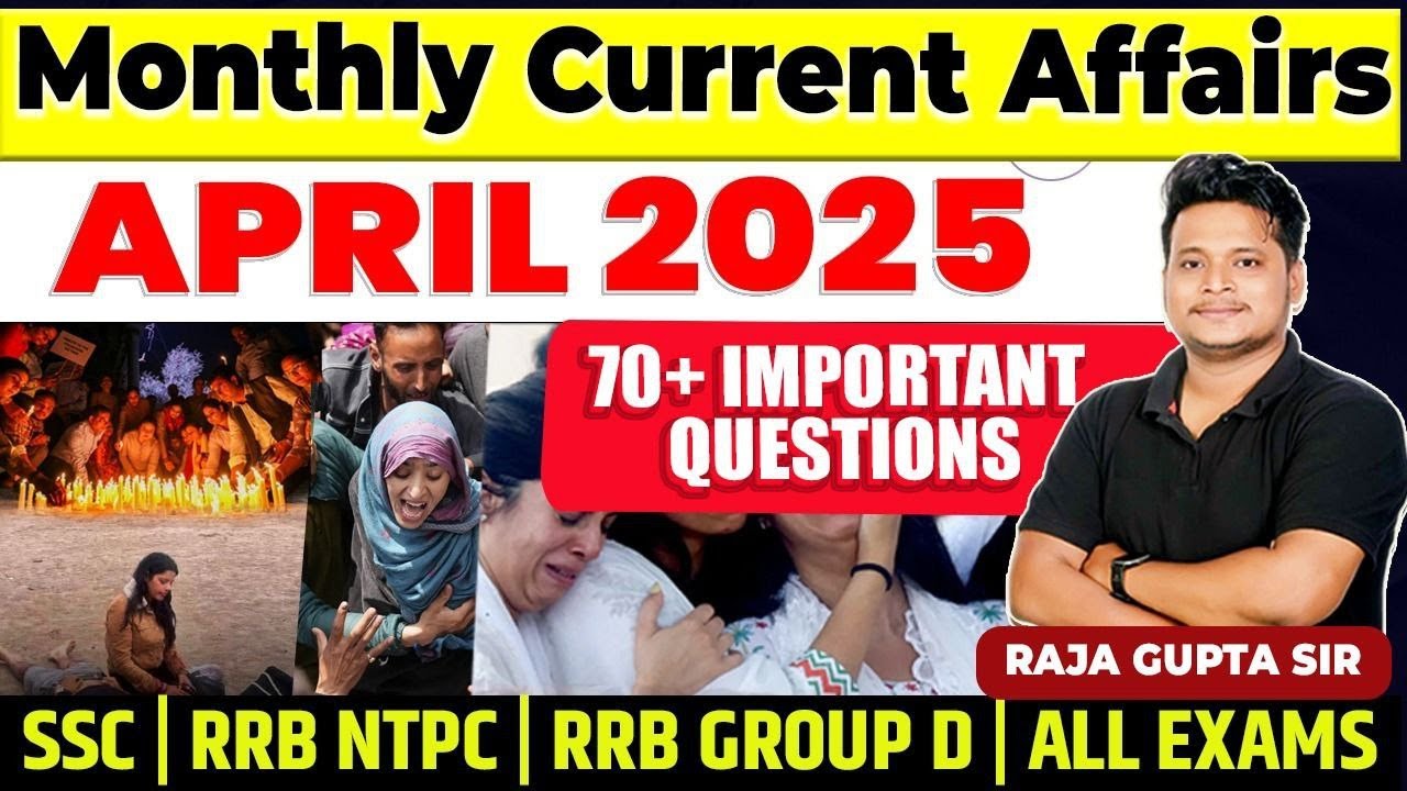 April 2025 Month Current Affairs | Current Affairs 2025 | # ...