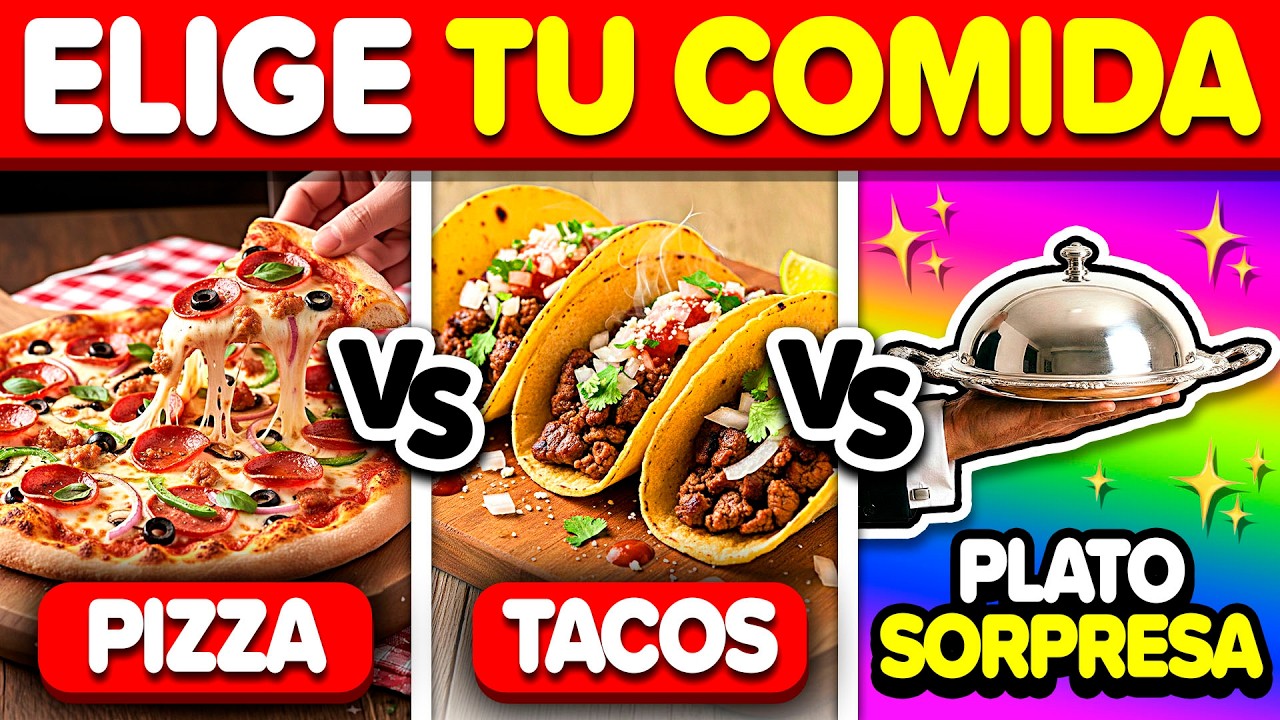 ¿QUÉ PREFIERES COMER? 🤔🍕 ¡No vas a creer el Plato Sorpresa! 🎁✨ | PLAY QUIZ TRIVIA