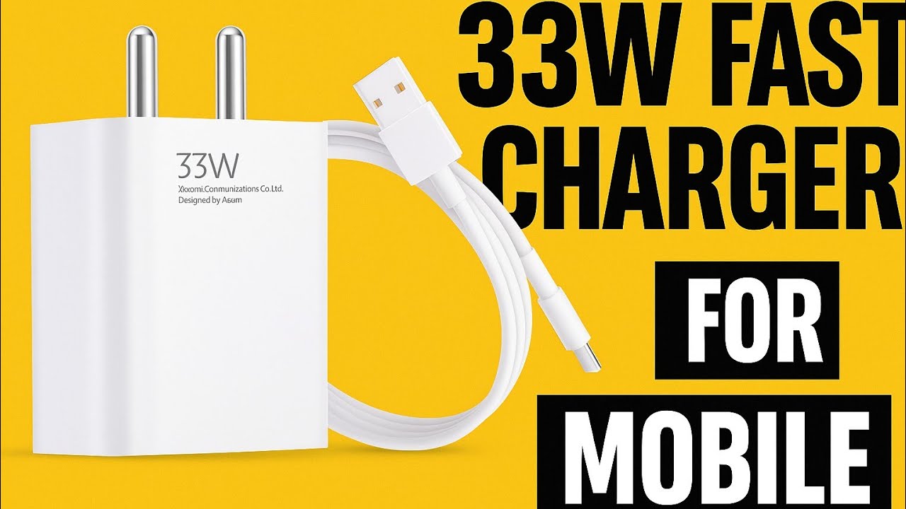 Mi 33 W SonicCharge 3 A Wall Charger for Mobile with Detachable Cable ...
