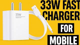 Mi 33 W Soniccharge 3 A Wall Charger For Mobile With Detachable Cable Mi 33 Watt Charger
