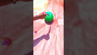 Giant Rainbow Water Balloon Explosion 🌈💥 #asmr #balloonpopping #oddlysatisfying #satisfying