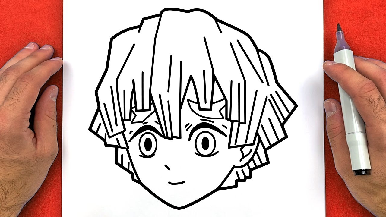 How to DRAW ZENITSU AGATSUMA from Demon Slayer: Kimetsu no Yaiba - Easy