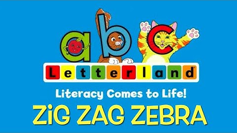 Zig Zag Zebra song and handwriting song #letterland