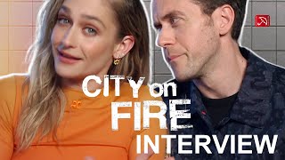 Jemima Kirke & Ashley Zukerman CITY ON FIRE - SEASON 1 Interview // Apple TV+