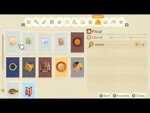 How to Craft Flour and Sugar in Animal Crossing: New Horizons 2.0.0 Update