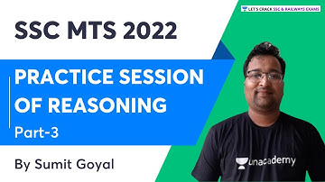 Practice Session of Reasoning for SSC MTS | Part 3 | Reasoning | Sumit Goyal