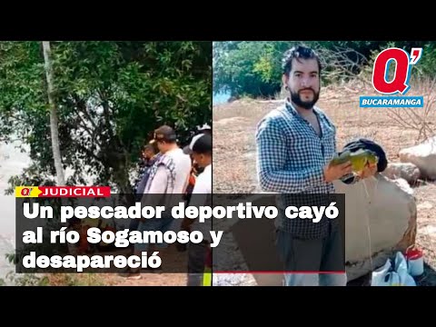 El momento en que pescador deportivo cayó al río Sogamoso y desapareció