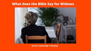 What Does the Bible say about Widows