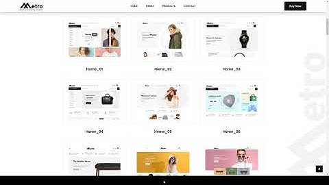 Metro  Minimal WooCommerce WordPress Theme online shop retail Easy Create Website