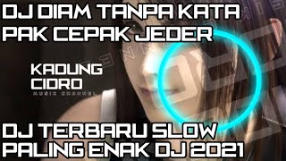 DJ TERBARU DIAM TANPA KATA PAK CEPAK JEDER - DJ TERBARU SLOW PALING ENAK DJ 2021